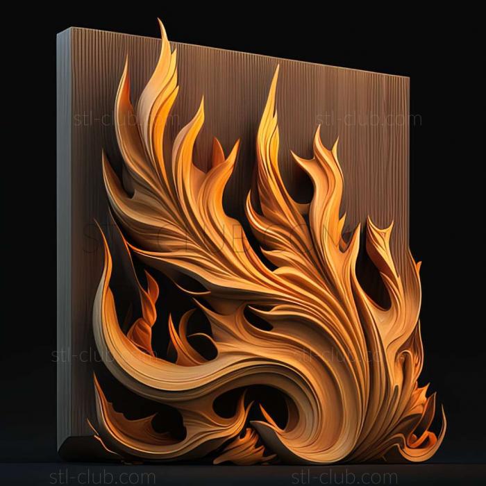 3D model flaming (STL)